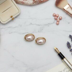 💖 Sorrelli Vintage-Style Faux Pearl Gold-Tone Clip-On Earrings